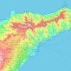Topografische Karte Santa Cruz de Tenerife, Höhe, Relief