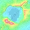 Topografische Karte Taal Crater Lake, Höhe, Relief