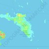 Topografische Karte Pulau Banyak Barat, Höhe, Relief