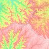 Topografische Karte Flor da Serra do Sul, Höhe, Relief