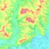 Topografische Karte Pinel-Hauterive, Höhe, Relief