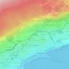 Topografische Karte Los Alerces, Höhe, Relief