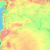 Topografische Karte Syrien, Höhe, Relief