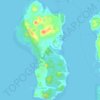 Topografische Karte Ilha de Maré, Höhe, Relief