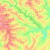 Topografische Karte Lake Greenwood, Höhe, Relief