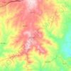 Topografische Karte Avidagos, Höhe, Relief