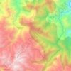 Topografische Karte Roble, Höhe, Relief