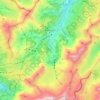 Topografische Karte Adelboden, Höhe, Relief