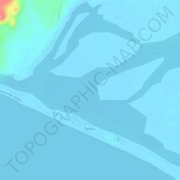 Topografische Karte Апука, Höhe, Relief