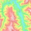 Topografische Karte Sartimbamba, Höhe, Relief