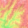 Topografische Karte Wake Forest, Höhe, Relief