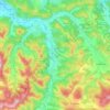 Topografische Karte Dun, Höhe, Relief