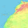 Topografische Karte Marruecos, Höhe, Relief