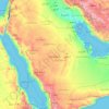 Topografische Karte Saudi-Arabien, Höhe, Relief