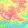 Topografische Karte Ligares, Höhe, Relief