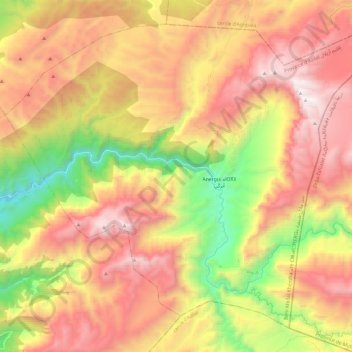 Topografische Karte Anergui أنرڭي, Höhe, Relief