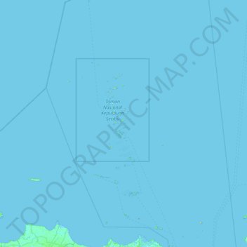 Topografische Karte Kepulauan Seribu, Höhe, Relief