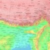 Topografische Karte Brahmaputra, Höhe, Relief