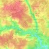Topografische Karte поселение Филимонковское, Höhe, Relief