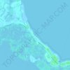 Topografische Karte Playa Las Perlas, Höhe, Relief