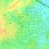 Topografische Karte Waterboom Lippo Cikarang, Höhe, Relief