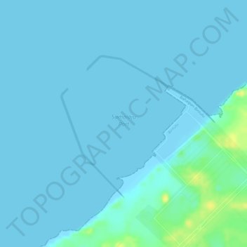 Topografische Karte Samalaju Port, Höhe, Relief