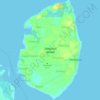 Topografische Karte Tandubas Island, Höhe, Relief