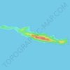 Topografische Karte Isla Caballo, Höhe, Relief