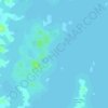 Topografische Karte Isla Mona, Höhe, Relief