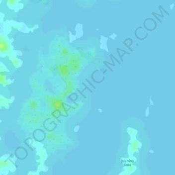 Topografische Karte Isla Mona, Höhe, Relief