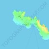 Topografische Karte Tory Island, Höhe, Relief