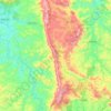 Topografische Karte Serra da Moeda, Höhe, Relief
