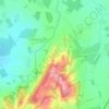 Topografische Karte Coombe Hill Coppice, Höhe, Relief