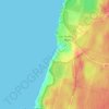 Topografische Karte Praia São Pedro de Moel, Höhe, Relief