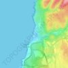 Topografische Karte Praia do Guincho, Höhe, Relief