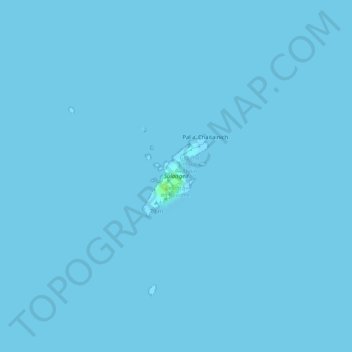 Topografische Karte Sula Sgeir, Höhe, Relief