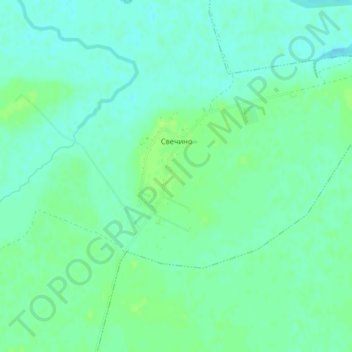 Topografische Karte Свечино, Höhe, Relief