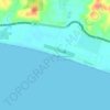 Topografische Karte Playa Esterillos Este, Höhe, Relief