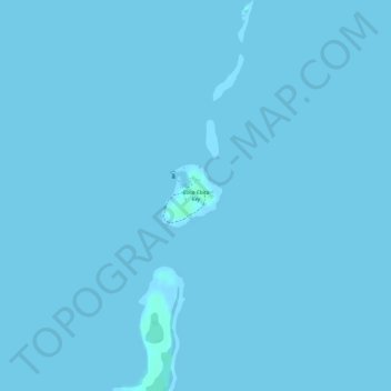 Topografische Karte Boca Chita Key, Höhe, Relief