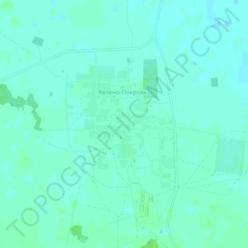 Topografische Karte Явлено-Покровка, Höhe, Relief