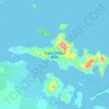 Topografische Karte Pulau Timbun Mata, Höhe, Relief