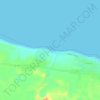 Topografische Karte Praia da Baleia, Höhe, Relief