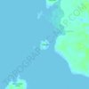 Topografische Karte Tihik Island, Höhe, Relief