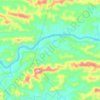 Topografische Karte Sungai Baleh, Höhe, Relief