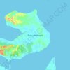 Topografische Karte Pulau Jambongan, Höhe, Relief