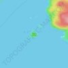 Topografische Karte Broken Islands, Höhe, Relief