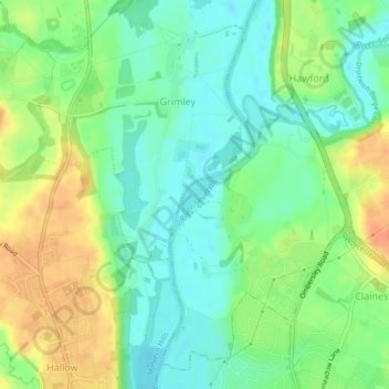 Topografische Karte Bevere Island, Höhe, Relief