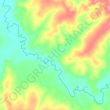 Topografische Karte Rio Arinos, Höhe, Relief