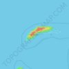Topografische Karte Manukan Island, Höhe, Relief