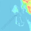 Topografische Karte Macarite Island, Höhe, Relief